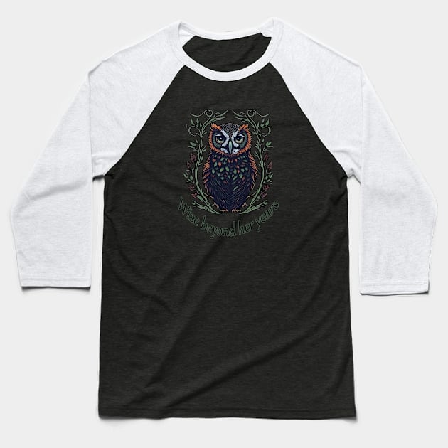 owl Baseball T-Shirt by ElArrogante